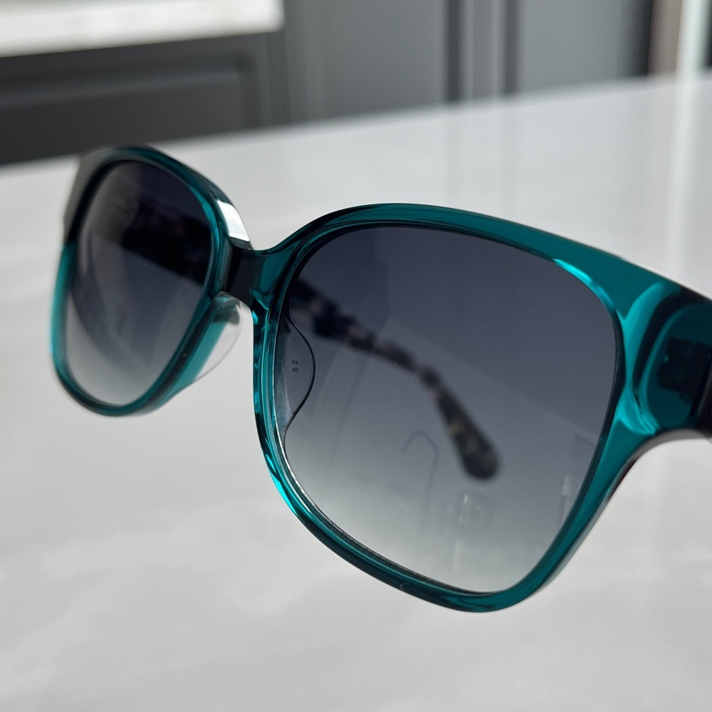 Kate Spade Trulee Sunglasses. Green, Square Frames, UV400. - Picture 11 of 15